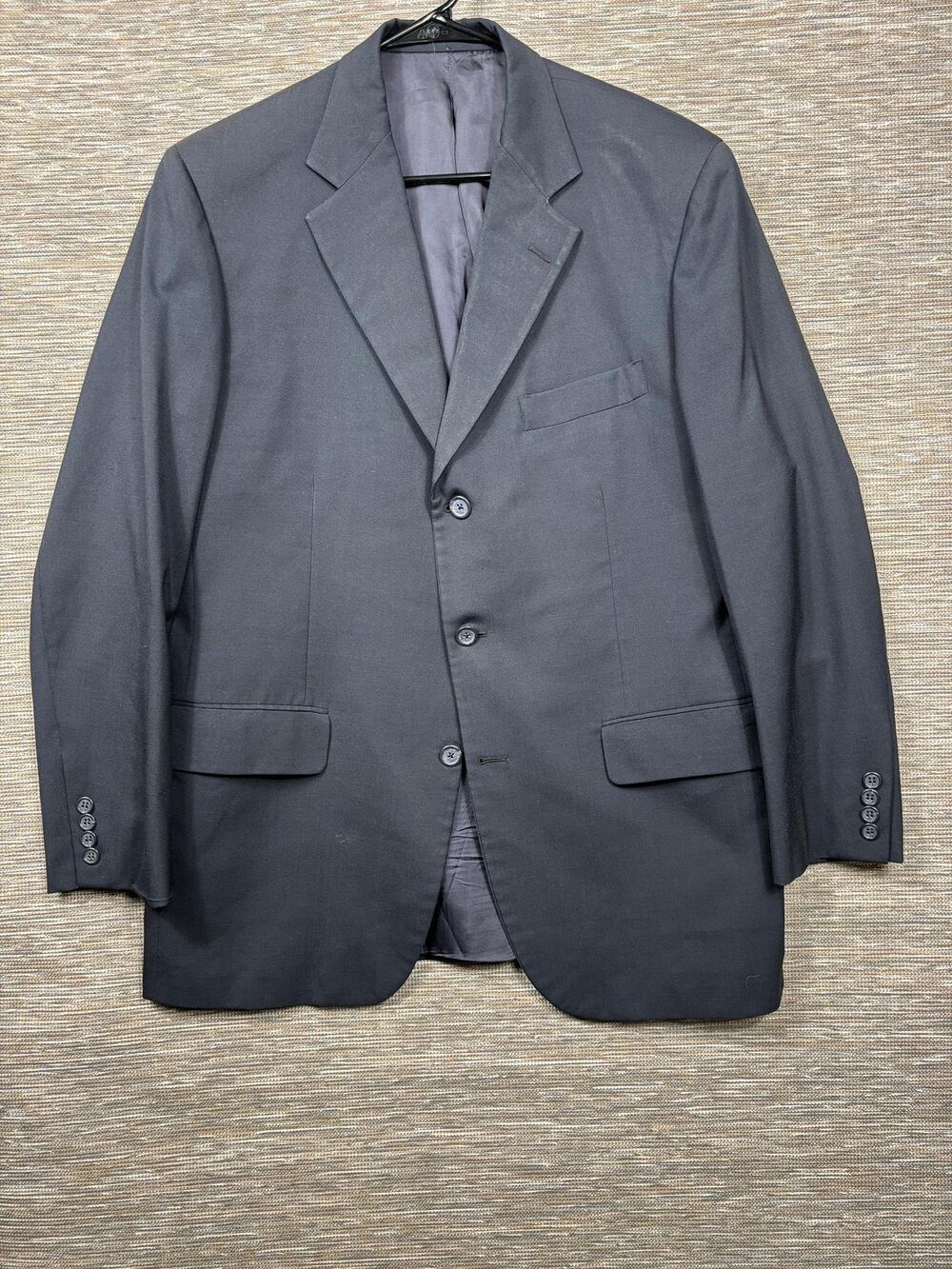 Brooks Brothers Blazer Mens 42 Gray Wool 3 Button Brooksease Suit Jacket USA